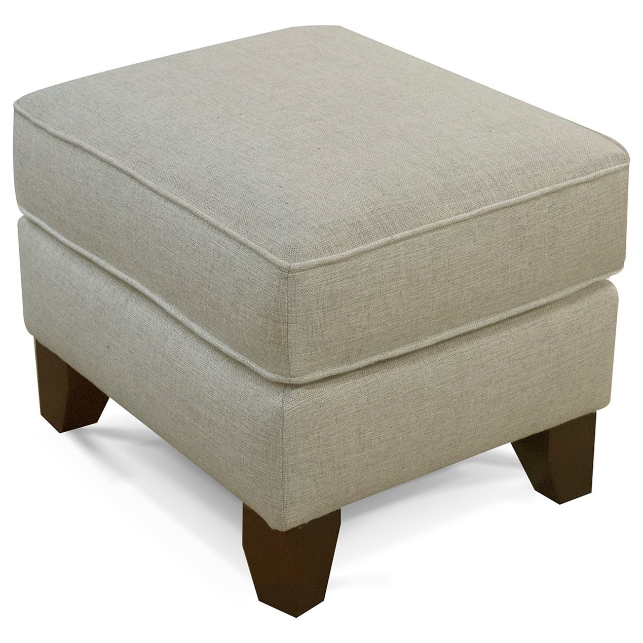 Dimensions 3B00 Series 3B07 Traditional Ottoman with Wooden Legs